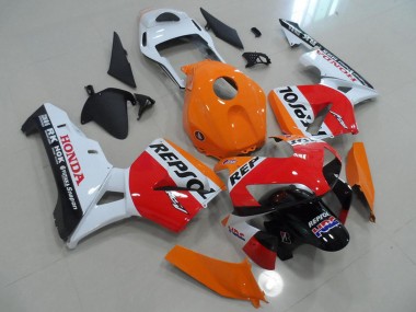 Best 2003-2004 Honda CBR600RR Motorcycle Fairings - Orange White Red Glossy Black Repsol HRC UK