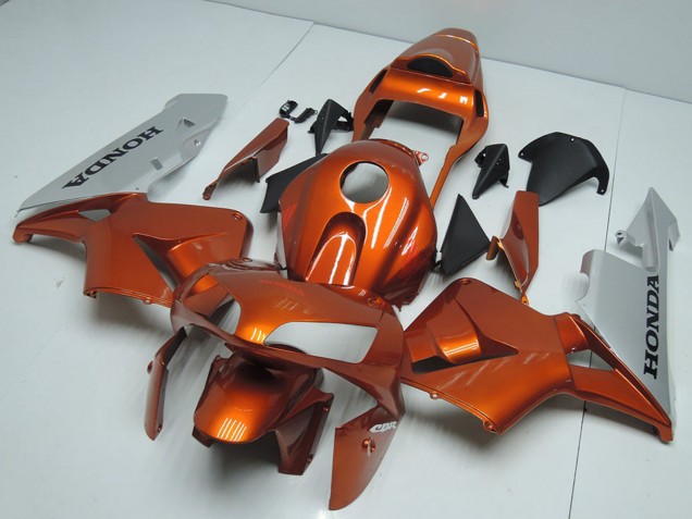 2003-2004 Honda CBR600RR Motorcycle Fairings - Silver Orange UK