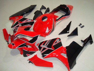 Best 2003-2004 Honda CBR600RR Motorbike Fairings - Red Glossy Black UK