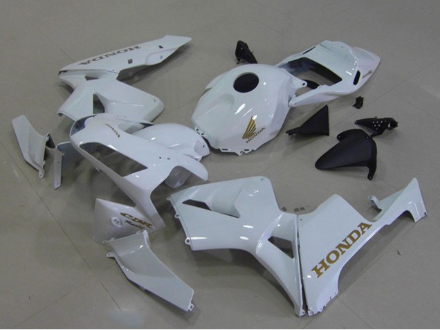 2003-2004 Honda CBR600RR Motorcycle Fairings - White Gold Decals UK