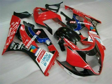 Best 2003-2004 Suzuki GSXR 1000 Motorcycle Fairings - Red Black Blue Yoshimura UK