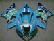 2003-2004 Suzuki GSXR 1000 Motorcycle Fairings - Blue White Yellow Rizla UK