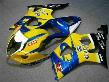 Best 2003-2004 Suzuki GSXR 1000 Motorcycle Fairings - Yellow Blue White Red Corona Motul UK