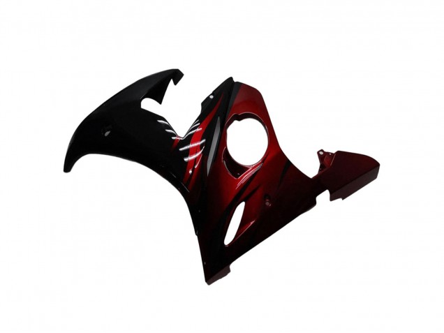 2003-2004 Yamaha YZF R6 Motorcycle Fairing Kits - Glossy Black Red UK