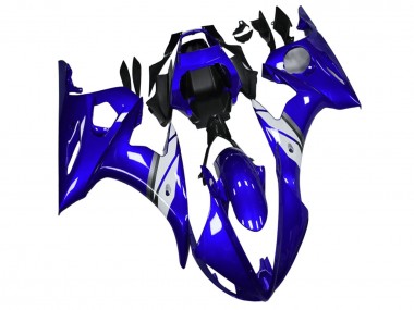 Best 2003-2004 Yamaha YZF R6 Motorcycle Fairings - Blue White UK