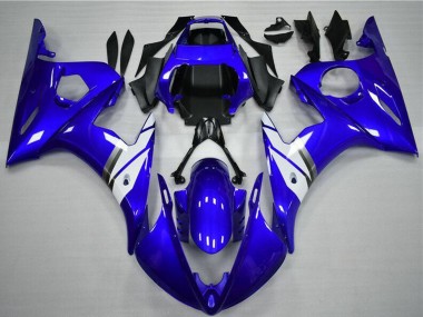 Best 2003-2004 Yamaha YZF R6 Motorcycle Fairings - Blue White UK