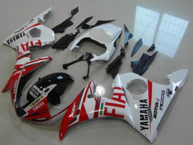 Best 2003-2004 Yamaha YZF R6 Motorcycle Fairings - White Red Fiat Michelin Motul UK