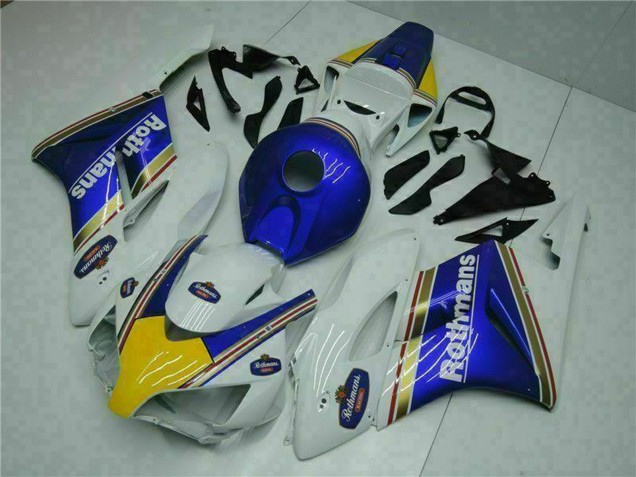 2004-2005 Honda CBR1000RR Motorcycle Fairing - White Blue Yellow Rothmans UK