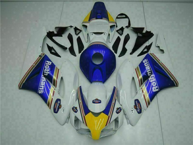 2004-2005 Honda CBR1000RR Motorcycle Fairing - White Blue Yellow Rothmans UK