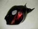 2004-2005 Honda CBR1000RR Motorcycle Fairings - Glossy Black Red Flame UK