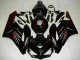 2004-2005 Honda CBR1000RR Motorcycle Fairings - Glossy Black Red Flame UK