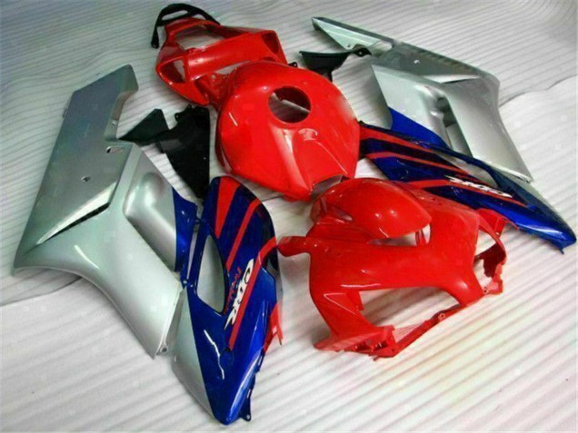 2004-2005 Honda CBR1000RR Motorcycle Fairings - Silver Red Blue Black Stripe UK