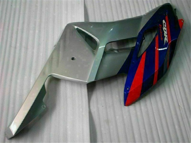 2004-2005 Honda CBR1000RR Motorcycle Fairings - Silver Red Blue Black Stripe UK
