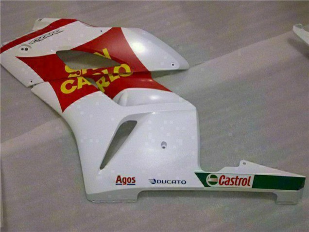2004-2005 Honda CBR1000RR Motorcycle Fairings - White Red Yellow San Carlo 58 UK