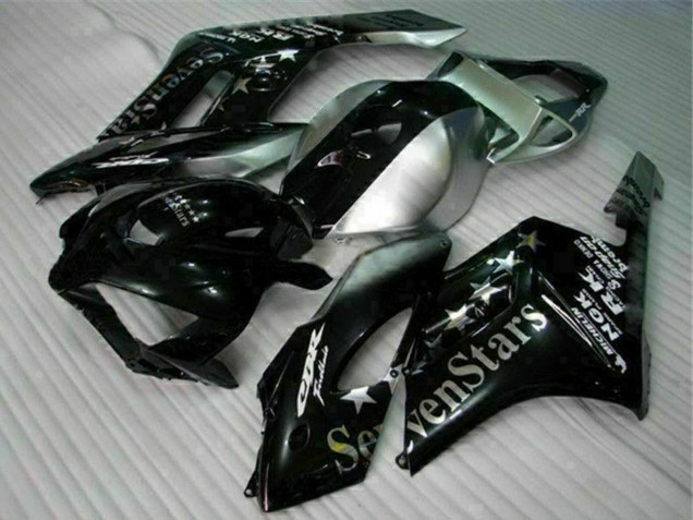 2004-2005 Honda CBR1000RR Motorcycle Fairings - Silver Glossy Black SevenStars UK