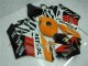 2004-2005 Honda CBR1000RR Motorcycle Fairings - Orange White Red Black Repsol UK