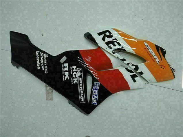 2004-2005 Honda CBR1000RR Motorcycle Fairings - Orange White Red Black Repsol UK
