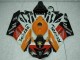 2004-2005 Honda CBR1000RR Motorcycle Fairings - Orange White Red Black Repsol UK