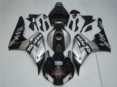 Best 2004-2005 Honda CBR1000RR Motorcycle Fairings - Silver Glossy Black Repsol UK