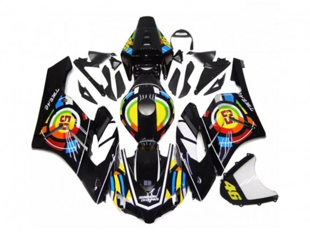 2004-2005 Honda CBR1000RR Motorcycle Fairings - Glossy Black Yellow Green Red 46 UK