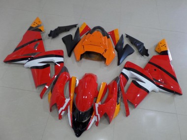 Best 2004-2005 Kawasaki ZX10R Motorcycle Fairings - Orange Black and White UK