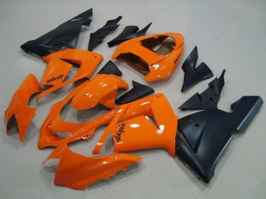 Best 2004-2005 Kawasaki ZX10R Motorcycle Fairings - Orange Matte Black UK