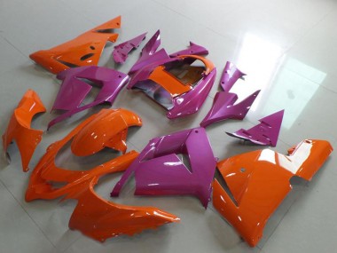 Best 2004-2005 Kawasaki ZX10R Motorcycle Fairings - Orange and Pink UK