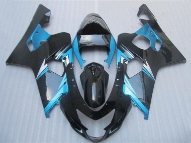 Best 2004-2005 Suzuki GSXR 600/750 Motorcycle Fairings - Blue White Black UK