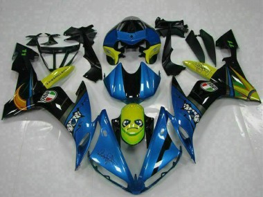 Best 2004-2006 Yamaha YZF R1 Motorcycle Fairings - Blue Yellow Shark UK
