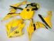 2004-2006 Yamaha YZF R1 Motorcycle Fairings - Yellow Glossy Black Dunlop 50 UK