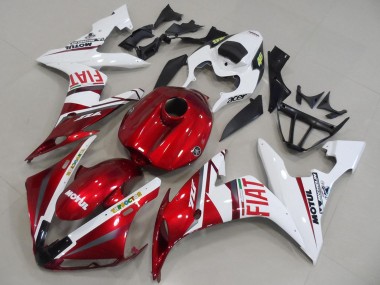 Best 2004-2006 Yamaha YZF R1 Motorcycle Fairings - White Red Fiat Motul UK