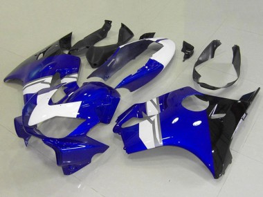 Best 2004-2007 Honda CBR600 F4i Motorcycle Fairings - White Blue Glossy Black UK