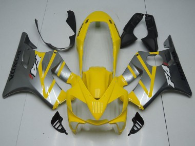 Best 2004-2007 Honda CBR600 F4i Motorcycle Fairings - Yellow Silver UK