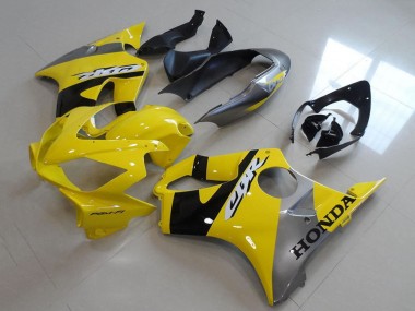 Best 2004-2007 Honda CBR600 F4i Motorcycle Fairings - Yellow Silver Glossy Black UK