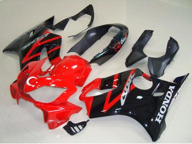Best 2004-2007 Honda CBR600 F4i Motorcycle Fairing Kits - Red Glossy Black UK
