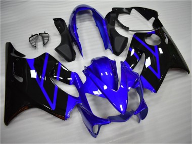 Best 2004-2007 Honda CBR600 F4i Motorcycle Fairing Kits - Blue Glossy Black UK