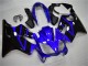 2004-2007 Honda CBR600 F4i Motorcycle Fairing Kits - Blue Glossy Black UK