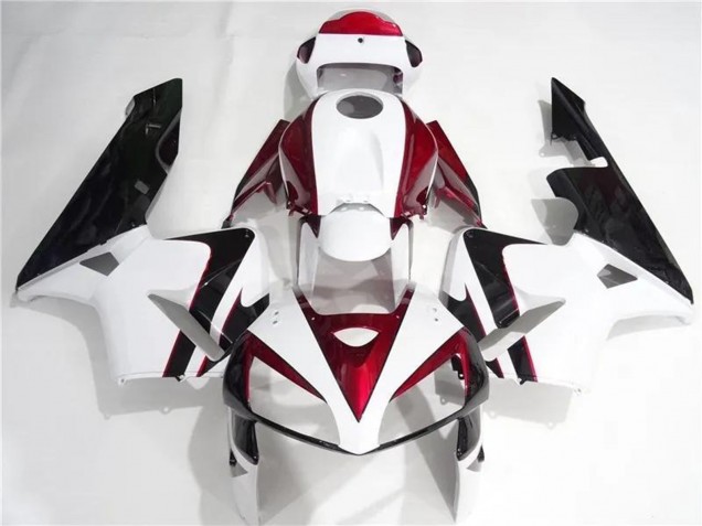 2005-2006 Honda CBR600RR Motorcycle Fairings Kits - White Red Black UK