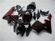 2005-2006 Honda CBR600RR Motorcycle Fairing Kits - Glossy Black Red Flame UK
