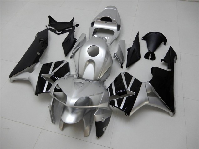 2005-2006 Honda CBR600RR Motorcycle Fairing - Silver Black UK