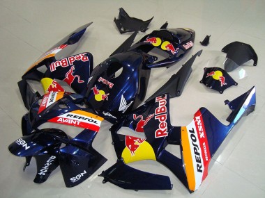 Best 2005-2006 Honda CBR600RR Motorcycle Fairings - Dark Blue Orange Red Bull Repsol UK