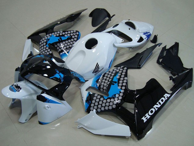 2005-2006 Honda CBR600RR Motorcycle Fairings - White Blue Black UK