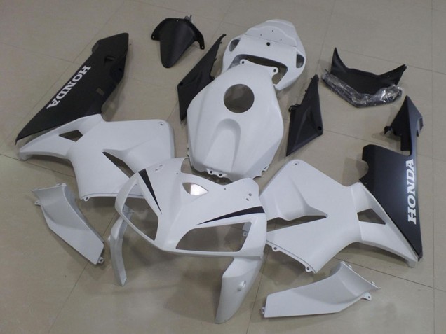 2005-2006 Honda CBR600RR Motorcycle Fairings Kit - White Black UK