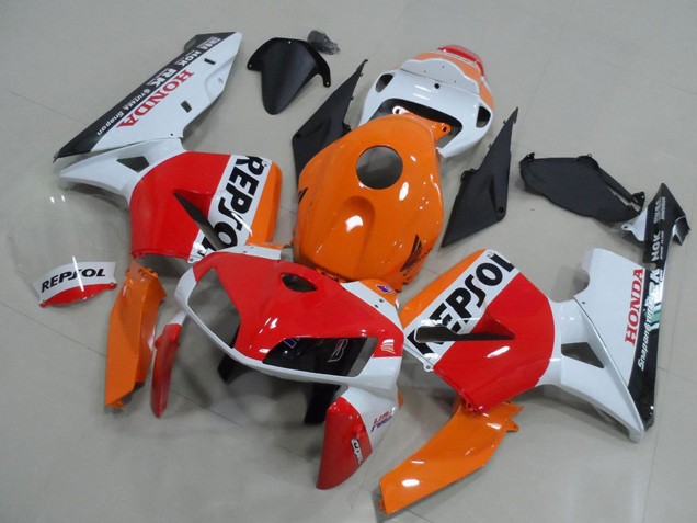2005-2006 Honda CBR600RR Bike Fairings - Orange White Red Glossy Black Repsol UK