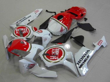 Best 2005-2006 Honda CBR600RR Motorcycle Fairings - White Red Lucky Strike UK