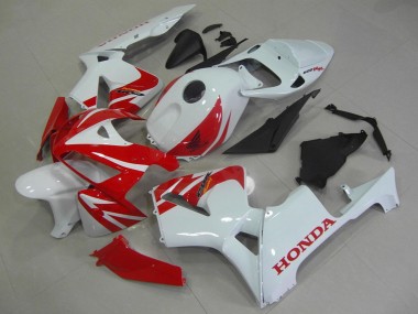 Best 2005-2006 Honda CBR600RR Motorcycle Fairings - White Red UK