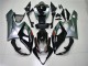 2005-2006 Suzuki GSXR 1000 Motorcycle Fairing - Glossy Black Silver UK