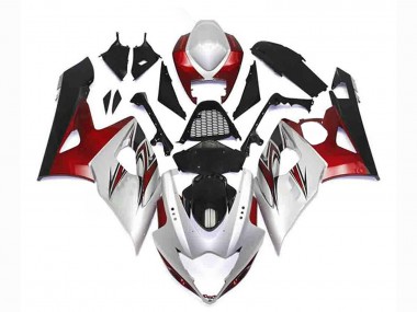 Best 2005-2006 Suzuki GSXR 1000 Motorcycle Fairing Kits - Silver Red Black UK