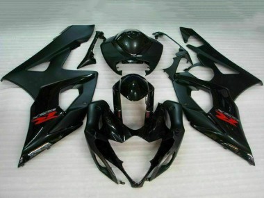 Best 2005-2006 Suzuki GSXR 1000 Motorcycle Fairing - Glossy Black Matte Black Red UK