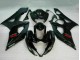 2005-2006 Suzuki GSXR 1000 Motorcycle Fairing - Glossy Black Matte Black Red UK